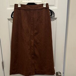 NWT Faux Suede Tuckernuck midi skirt